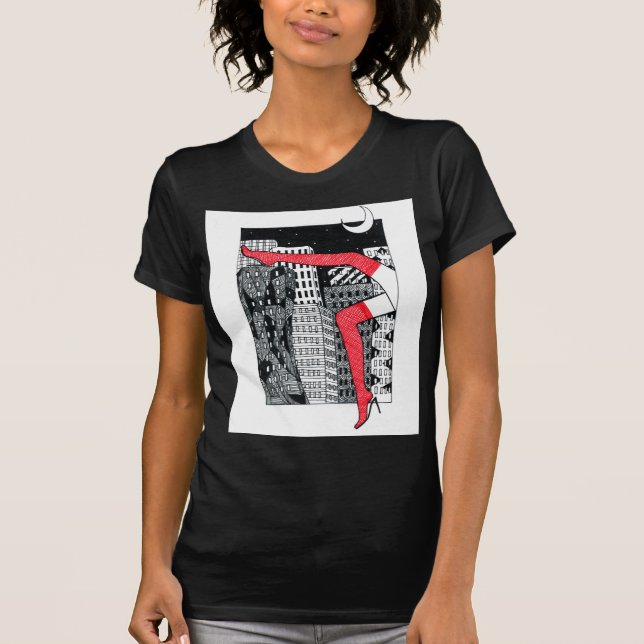 Camiseta femenina elegante con una foto (Anverso)