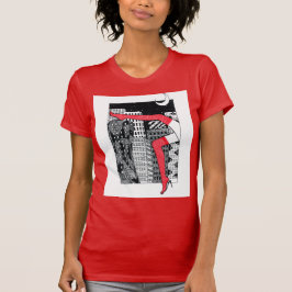 Camiseta femenina elegante con una foto