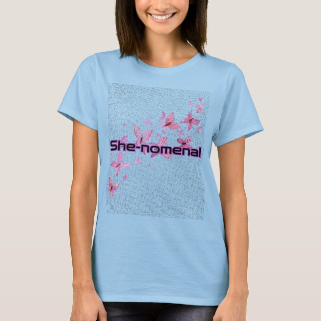 Camiseta femenina "Ella-nomenal" | Tee inspirador (Anverso)