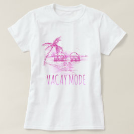 Camiseta femenina en modo vacay