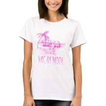 Camiseta femenina en modo vacay