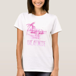 Camiseta femenina en modo vacay