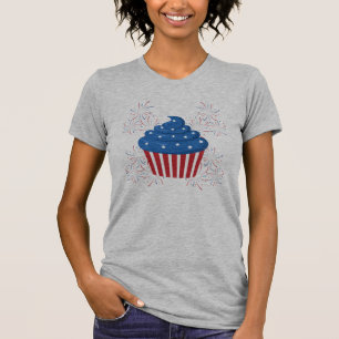 Camiseta femenina feliz 4 de julio