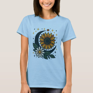 Camiseta femenina Flor Celestial