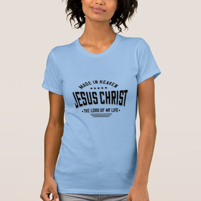 Camiseta femenina hecha en el cielo (Anverso)