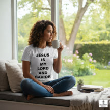 Camiseta femenina "Jesús es mi Señor y salvador"