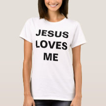 Camiseta femenina "Jesús me ama"
