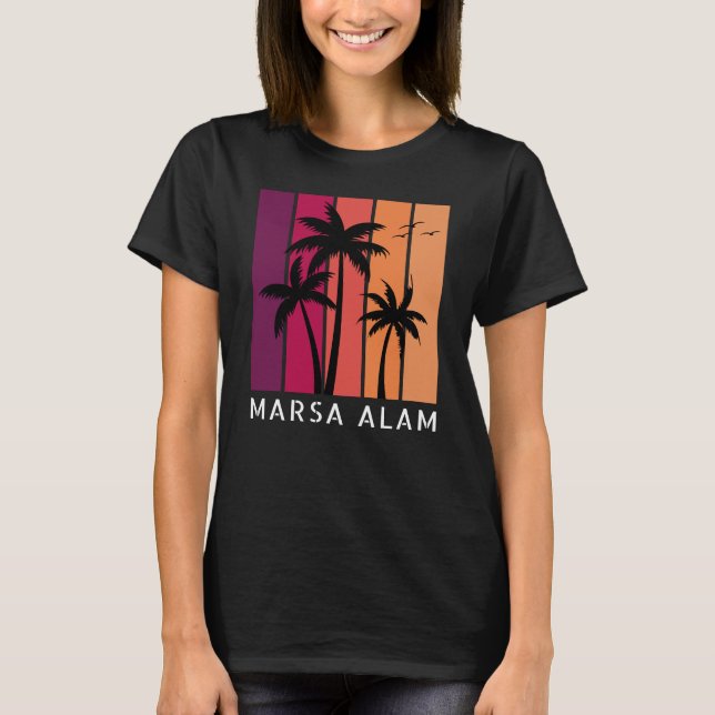 Camiseta femenina marsa alam vintage Sunset (Anverso)