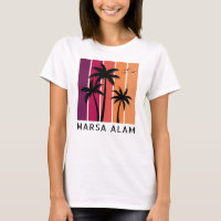 Camiseta femenina marsa alam vintage Sunset