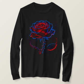Camiseta femenina Neon Rose