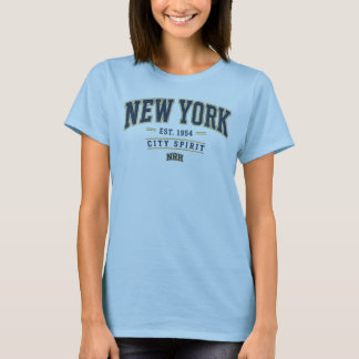Camiseta femenina New York City Spirit Vintage 195