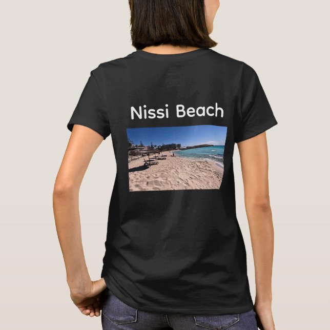 Camiseta femenina (Nissi Beach, Ayia Napa) (Reverso)