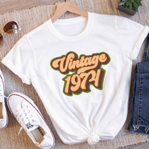 Camiseta femenina Retro Vintage 1974