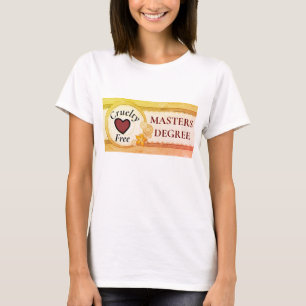 Camiseta femenina "sin crueldad" por los derechos