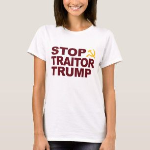 Camiseta femenina "Stop Traitor Trump"