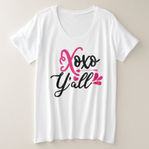 Camiseta femenina XOXO Y'all El día de San Valentí