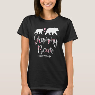 Camiseta Femeninas Cableado De Oso Floral Acordes Familiare