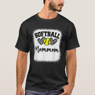 Camiseta Femeninas de la mamá del corazón del baloncesto