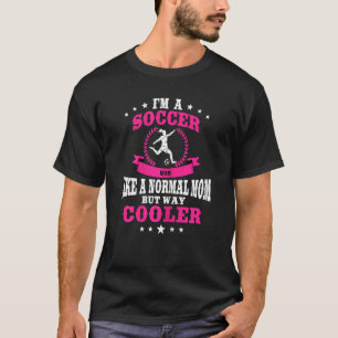 Camiseta Femeninas de la pelota de fútbol femenino divertid