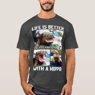 Camiseta Femeninas Fiona El Hippo Bebé VNeck