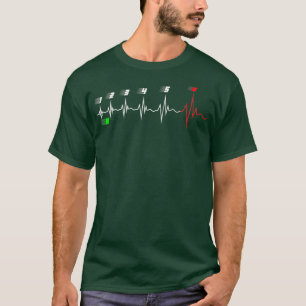 Camiseta Femeninas Motorcycle Heartbeat 6 Speed Gear