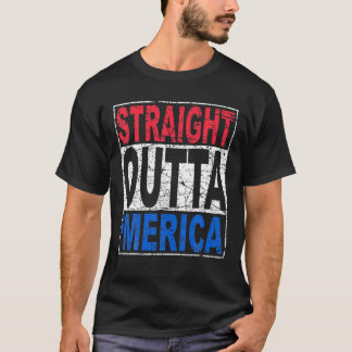 Camiseta Femeninas Patrióticas Directas Fuera De Estados Un