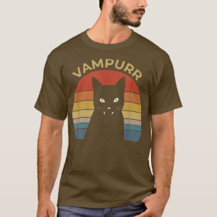 Camiseta Femeninas Scary Halloween escoba de diseño vampiro