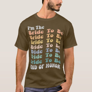 Camiseta Femenino Fúnebre Dama de Honor Novia Para Ser Coin