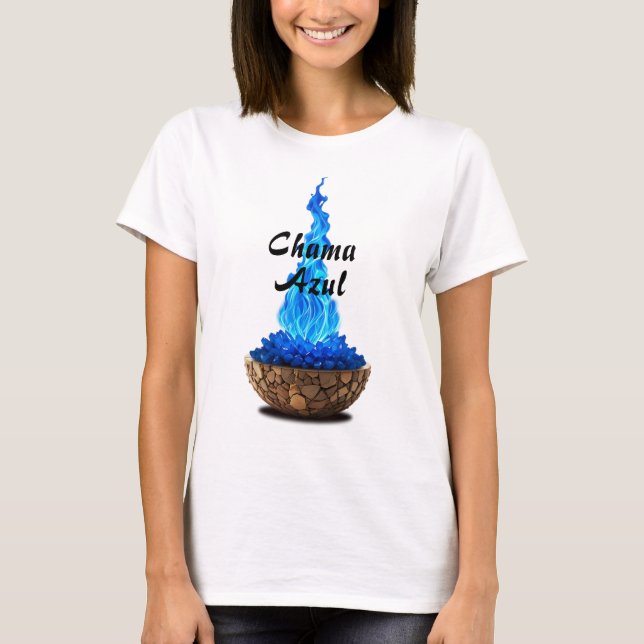 Camiseta Feminina Básica Chama Sagrada-1 (Anverso)