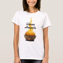 Camiseta Feminina Básica Chama Sagrada-2