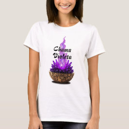 Camiseta Feminina Básica Chama Sagrada-7
