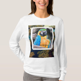 Camiseta Feminina Básica de Mangas Longas Arara