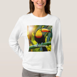 Camiseta Feminina Básica de Mangas Longas Tucano