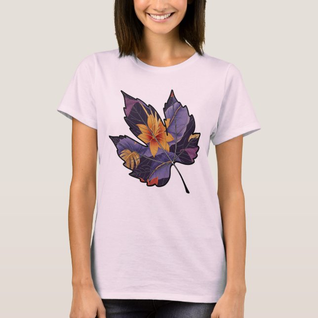 Camiseta Feminina Básica Floral-5 (Anverso)