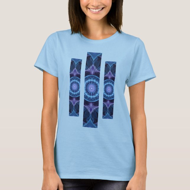 Camiseta Feminina Básica Fractal Geometrico-1 (Anverso)