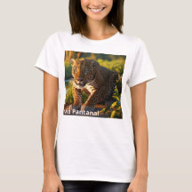 Camiseta Feminina Básica Onça Pintada