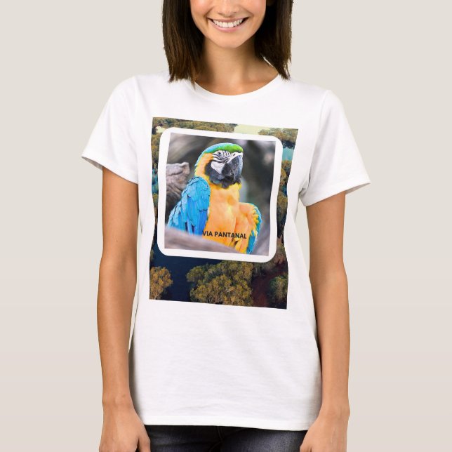 Camiseta Feminina Básica Pantanal (Anverso)