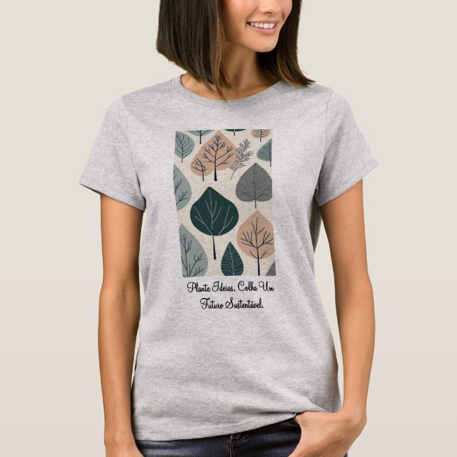 Camiseta Feminina Básica Raízes do Futuro-2 (Anverso)