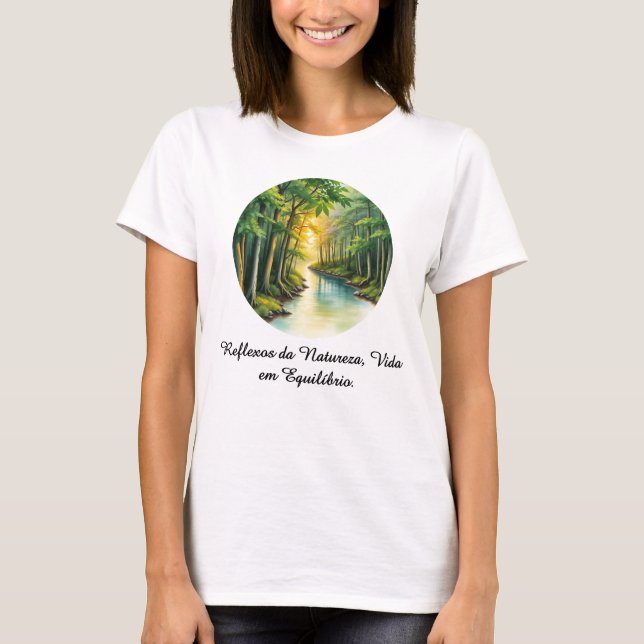 Camiseta Feminina Básica Reflexos da Terra-2 (Anverso)