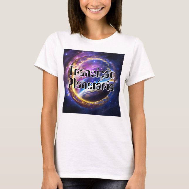 Camiseta Feminina Básica Transição Planetária-2 (Anverso)