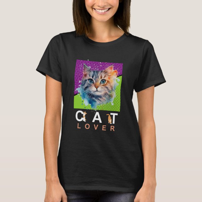 Camiseta Feminina Cat Lover (Anverso)