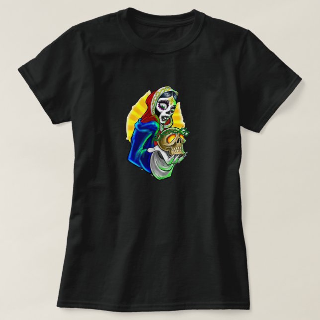 Camiseta Feminina Catrina (Diseño del anverso)