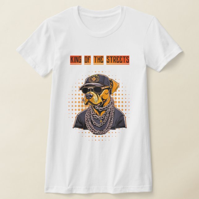 Camiseta feminina Dog King (Distribución)