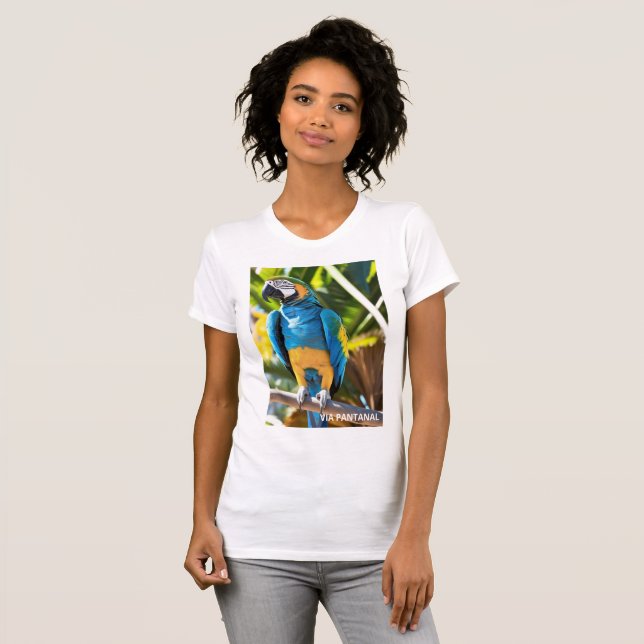Camiseta feminina justa Bella+Canvas (Anverso completo)