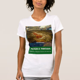 Camiseta feminina justa Bella+Canvas Via Pantanal