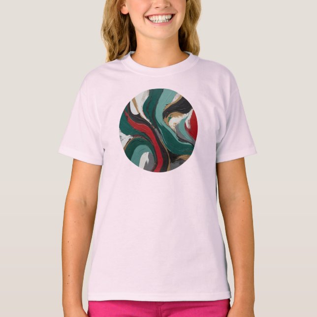Camiseta Feminina Juvenil Básica Arte Expressão-3 (Anverso)