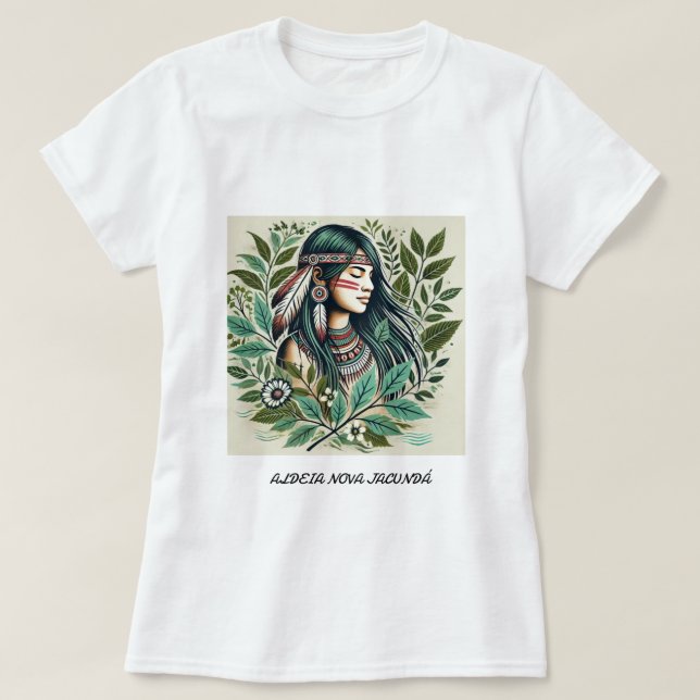 camiseta feminina para o uso do dia a dia (Diseño del anverso)