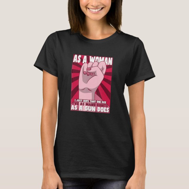 Camiseta Feminismo Empoderamiento Femenino Pro-elección Abo (Anverso)