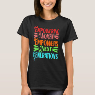 Camiseta Feminismo empoderando los derechos de la mujer Pro