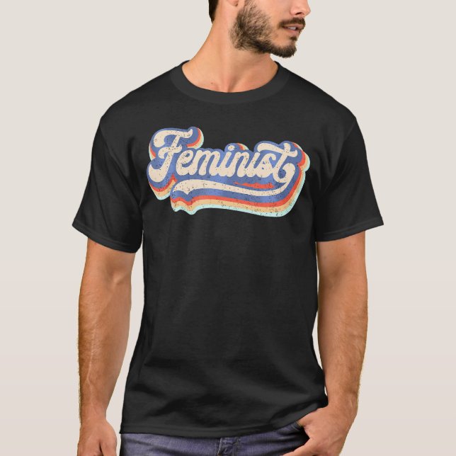 Camiseta Feminismo feminista arcoiris en los años 70 (Anverso)